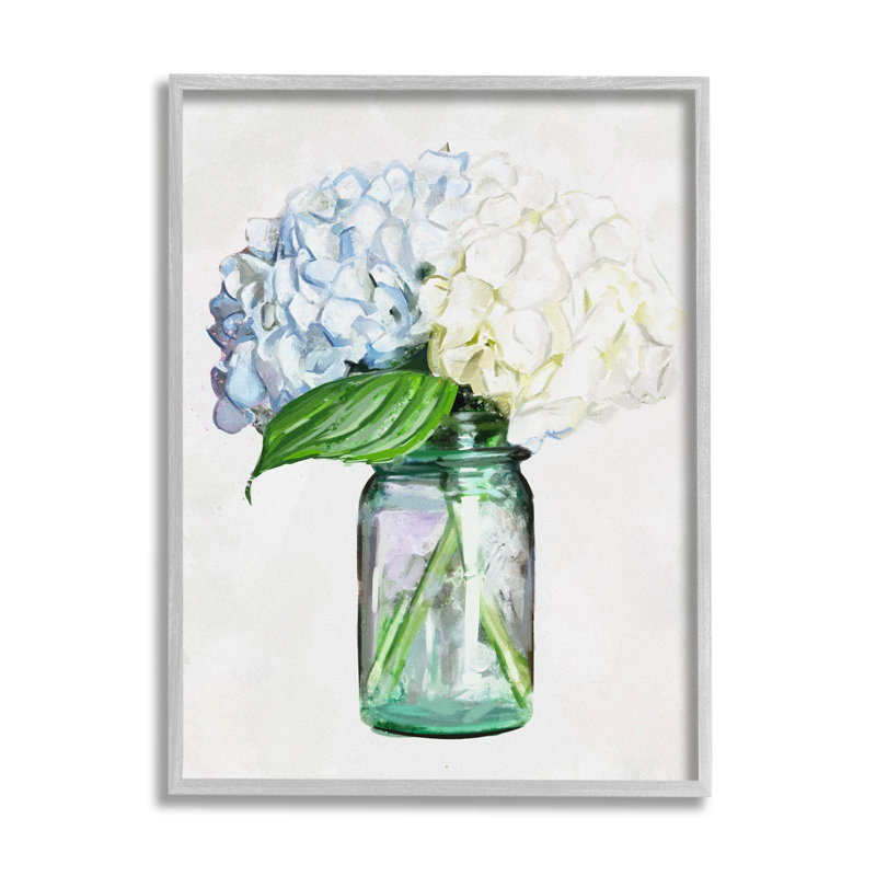 Bouquet d'hortensias campagnard, art giclée par Ziwei Li, H 30 po x l 24 po x P 1,5 po, Estampe numérique Farmhouse