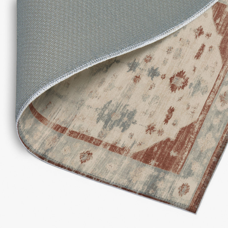 Tapis d'intérieur et d'extérieur surteint beige, Rectangle 4pi x 6 pi