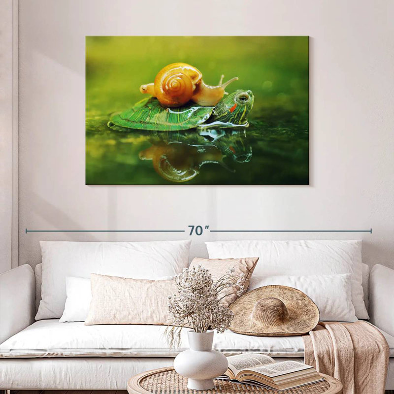 Brampt Snail On Turtle, 30" H x 45" W