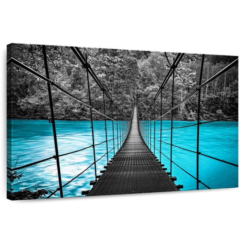 Suspension Bridge, reproduction sur toile, L 34 po x H 51 po