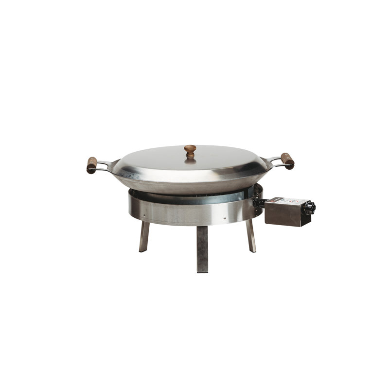 46cm Round Fire Pit Accessory, Silver