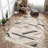 Modern Geometric Turkish Machine Woven Area Rug in Black/Beige/Gray-1763716534