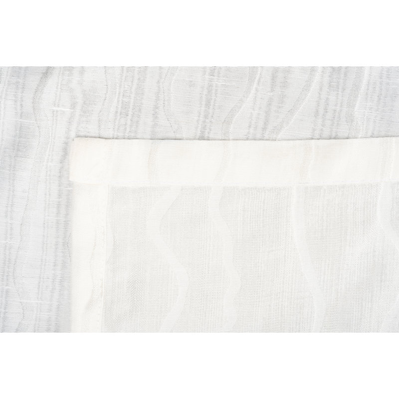 Stream Eyelet Room Darkening Curtain, White