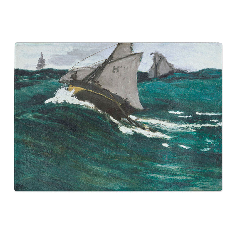 The Wave by Claude Monet Chopping Board, 28.5cm W x 39cm L