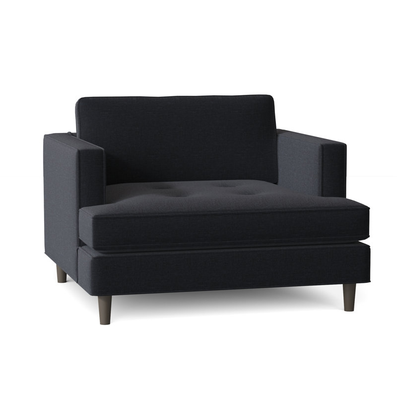 Upholstered Armchair, Napa Navy Chenille