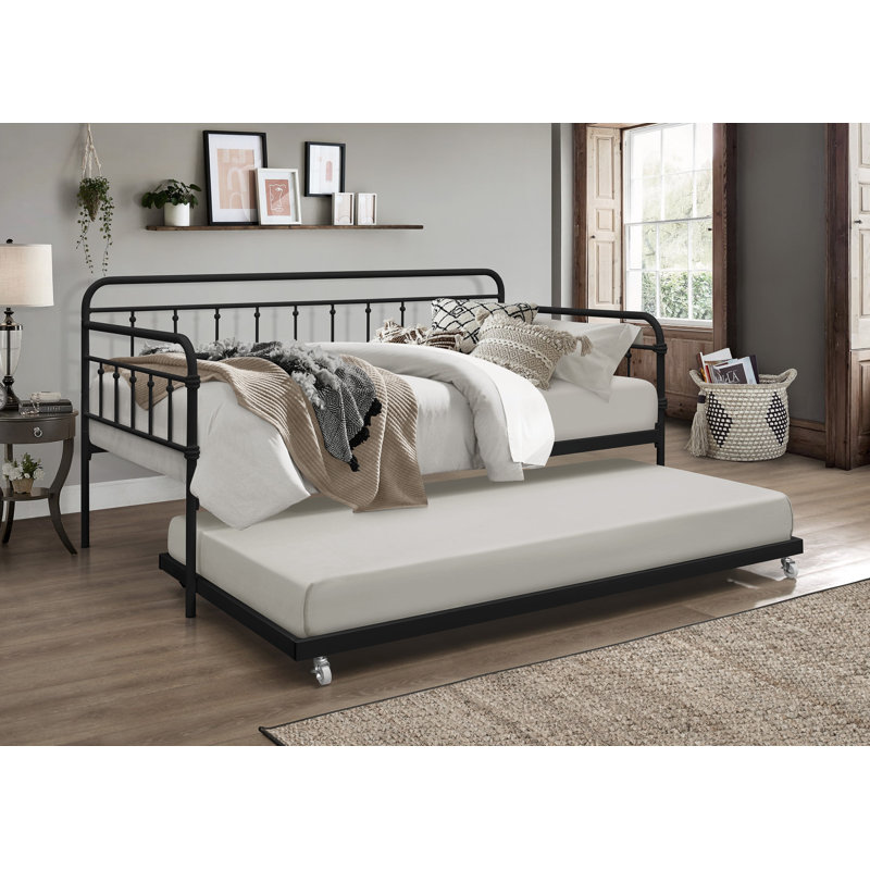 Leatherman Twin Iron Daybed, Black