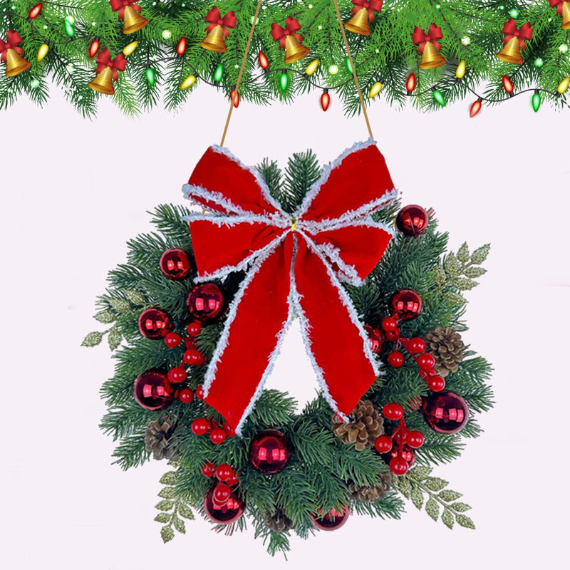 Faux 15.7'' Wreath
