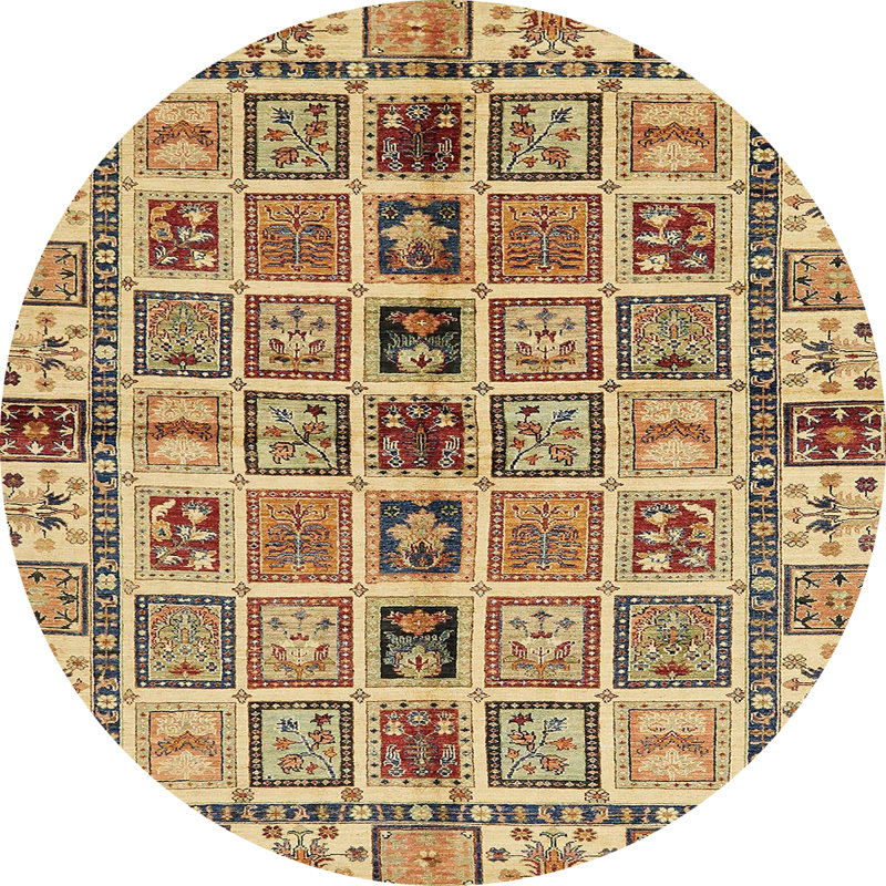 Abstract Indoor Rug, Round 3'