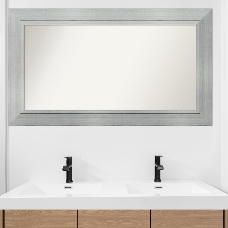 Miroir mural en bois massif Yousef, Rectangle, 28,25 po x 49,25 po