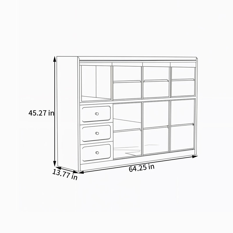 Babin, 45.27” H x 64.25” W x 13.77” D