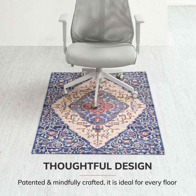 Porto Straight Rectangular Chair Mat, 0.25" H x 36" W x 48" D