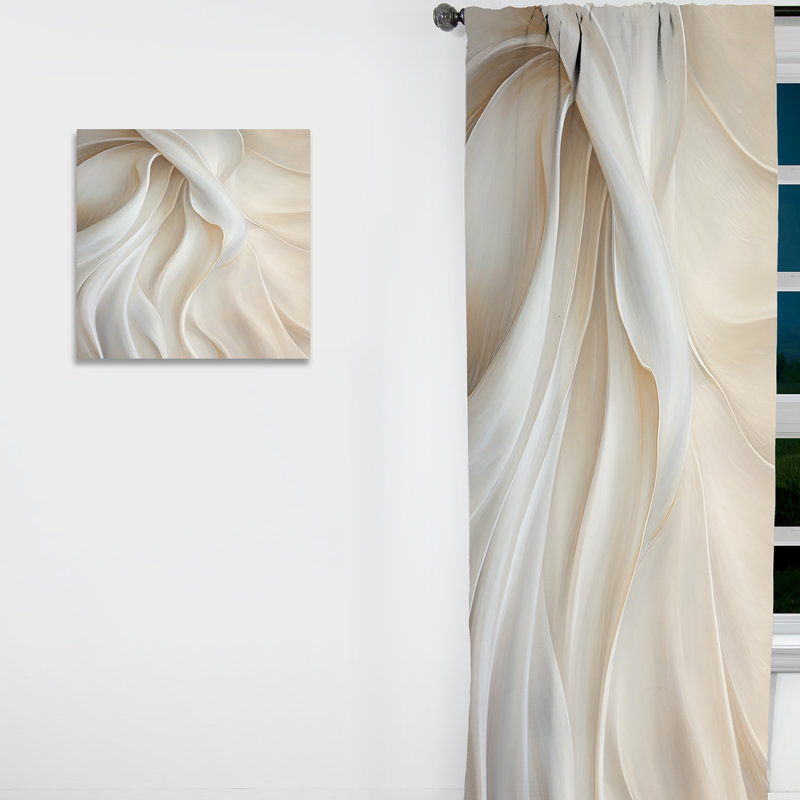 Danes - Rideau obscurcissant abstrait tendance - 1 panneau, L 52 po x L 63 po