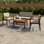 Ensemble de mobilier d'extérieur 4 pièces Ejnar en bois d'acacia massif