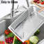 FXSGER Non-Stick Stainless Steel Roasting Pan
