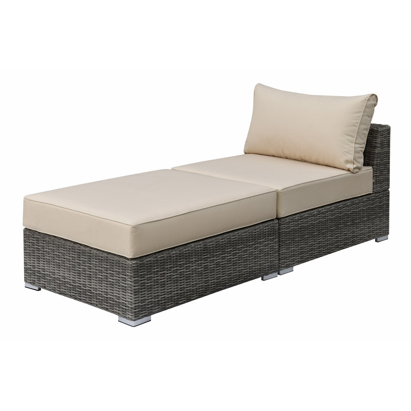 Canapé modulaire Godding, 100 % polyester brun clair