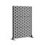 72" H x 46" W Decorative Metal Privacy Screen, Freestanding Outdoor Divider with Wind Resistance & Stable Base, Portable Decorative Metal Fence Panel for Patio, Deck, Balcony & Backyard
