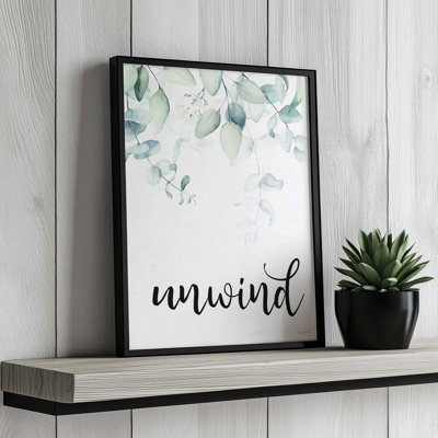 «Unwind Leaves» par impression d'art à lettres et doublée