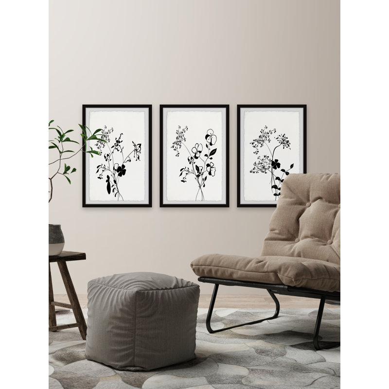 " Dreams Blossom " by Marmont Hill 3 - Pieces, 12" W x 18" H