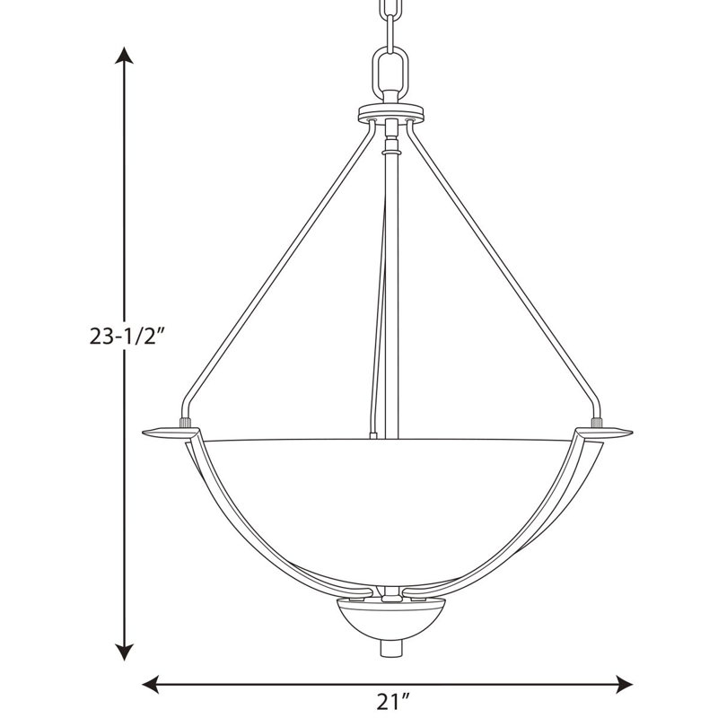 Luminaire suspendu unique à 3 lumières Karla