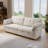 90"Wide 3 in 1 Sofa Bed with Adjustable Backrest, 3 Seater Recliner and USB Charging for Living Room,Beige-120843440