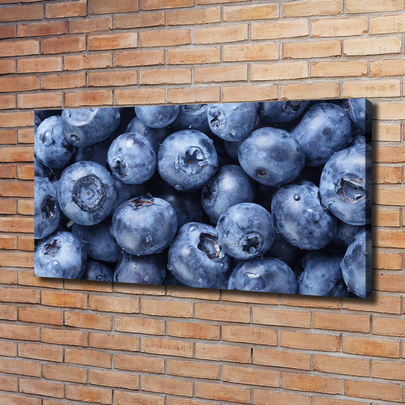 Blueberries 1 Piece Wrapped Canvas Wall Art
