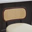 Tabouret de comptoir pivotant avec dossier en rotin de 25,6 po de hauteur Favets-114499546-114499548