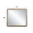 48"Leanna Collection Ribbed‑Wood Frame Decorative Mirror
