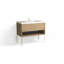 Modo 42" W Freestanding Single Bathroom Vanity with Dean Leg-750783241-780351510-780351530