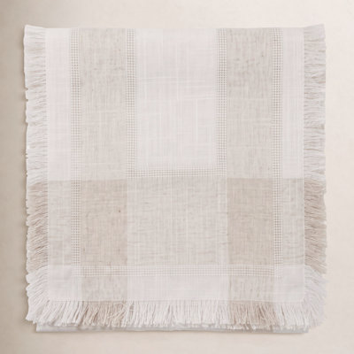 Fringed Table Runner – Non-Reversible Decorative Table Runner for Dining & Console Tables, 16"x90"