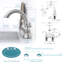 Robinet de salle de bain central 4 po avec bonde escamotable-91840402