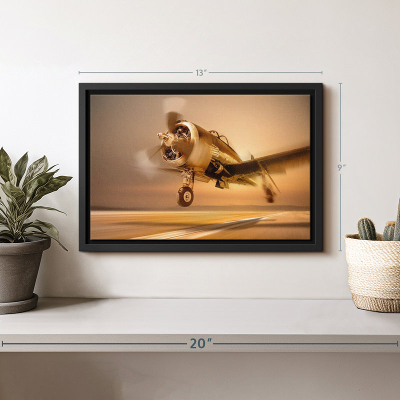 Art mural «Drifting Sports Plane», H 9 po x l 13 po