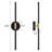 Battery Operated Wall Sconces with Remote Control, 24'' LED Flush Mounted Sconces-18311369