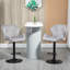 HOMCOM Set Of 2 Luxurious Velvet-Touch Bar Stools Metal Frame Footrest-1204033101