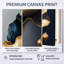 Bleu profond et fleur simple II - imprimé 3 pièces-88083909-88083914-119181534