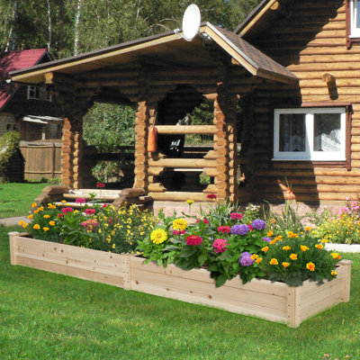 Mclawhorn Wood Raised Garden Bed