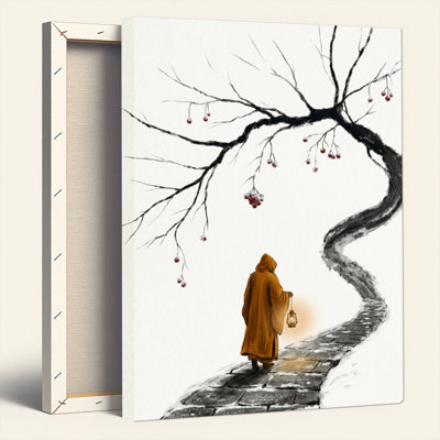 Ensemble de 1 tableau sur toile « Chemin du moine »