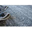 Rectangle Plush Solid Color Hand-Knotted Wool Area Rug in Charcoal-823478843