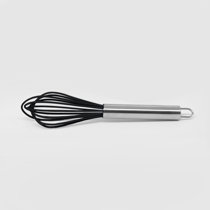 Met Lux Stainless Steel Piano Whisk - with Plastic Comfort Handle - 18 - 1  count box