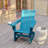 Beauton Commercial All-Weather Rocking Adirondack Chair with Swiveling Cupholder-1377591830