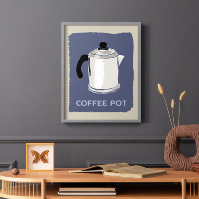 Modern Coffee I, reproduction encadrée - bois massif