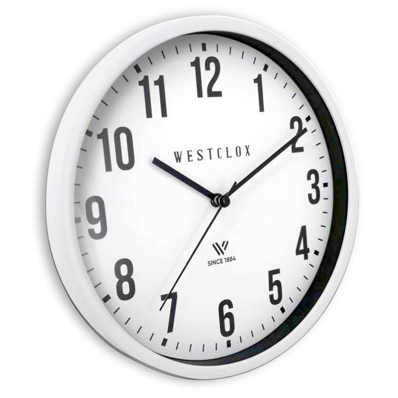 9" SIMPLE WHITE WALL CLOCK