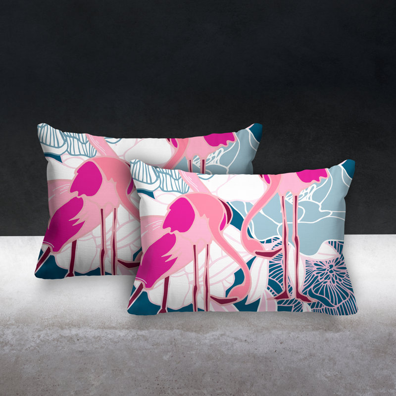 Coussin lombaire intérieur / extérieur Mingo, Turquoise