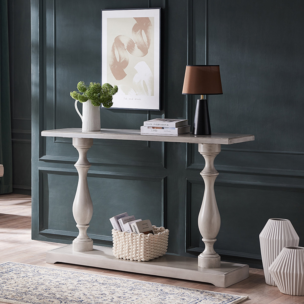 Wayfair Console Canora Grey Solid Wood Rectangular Console Table - Wayfair Canada