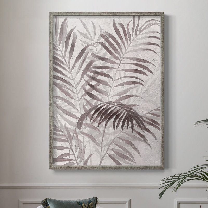 «Inverted Island Palms I», reproduction encadrée - bois massif, H 30 po x l 24 po