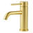 Modern Brushed Gold Single Hole Bathroom Vanity Faucet Lead-Free Stainless Steel With Single Handle & Drip-Free Ceramic Cartridge-122721223