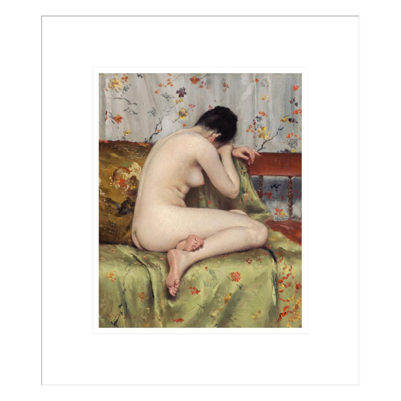 «A Modern Magdalen» par William Merritt Chase, impression giclée encadrée, H 15,79 po x l 13,75 po
