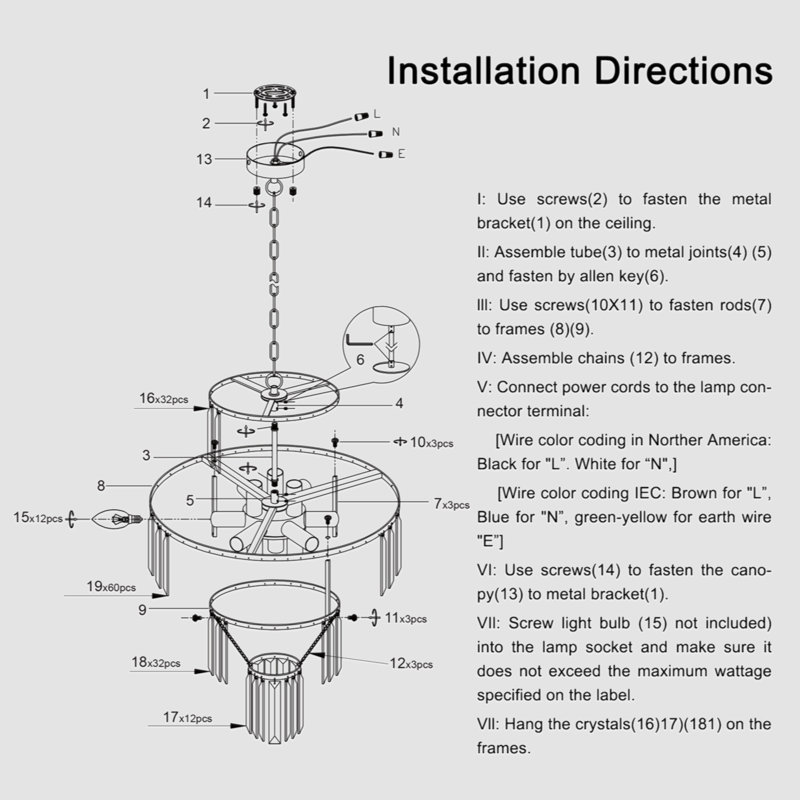 Tiered Ceiling Light