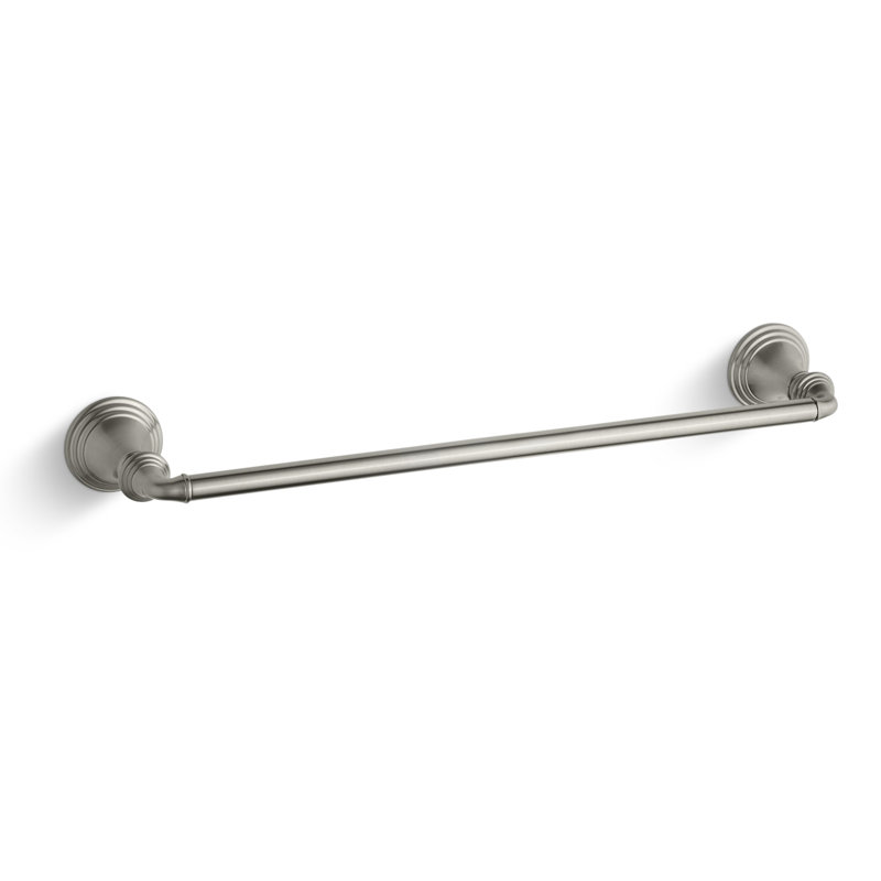 Devonshire Towel Bar, 24"W, Vibrant Brushed Nickel