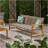 Hampton Wood + Wicker 3 Seater-373574781