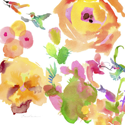 Aquarelle, composition florale